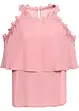 Cold shoulder blouse met kant, BODYFLIRT