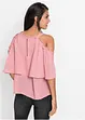 Cold shoulder blouse met kant, BODYFLIRT
