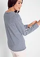 Katoenen longsleeve met strepen, bonprix