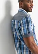 Overhemd met korte mouwen en denim details, bonprix