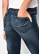 Mid waist stretch jeans, straight, bonprix