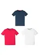 Basic T-shirt (set van 3) van puur biologisch katoen, bonprix