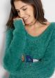 Fluffy kersttrui rooksmaragd Dames bpc bonprix Fluffy kersttrui rooksmaragd Dames bpc bonprix