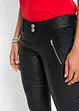 Imitatieleren broek in biker style, RAINBOW