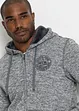 Sweatvest met capuchon en teddy voering, bonprix
