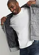 Sweatvest met capuchon en teddy voering, bonprix