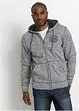 Sweatvest met capuchon en teddy voering, bonprix