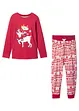 Meisjes pyjama met biologisch katoen (2-dlg. set), bonprix