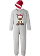 Kinderen pyjama onesie en puntmuts met biologisch katoen (2-dlg. set), bonprix