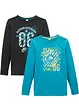 Longsleeve van biologisch katoen (set van 2), bonprix