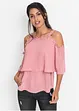 Cold shoulder blouse met kant, BODYFLIRT