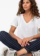 T-shirt met V-hals, bonprix