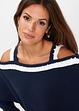 Cold shoulder trui donkerblauwwit bpc selection koop Cold shoulder trui donkerblauwwit bpc selection koop