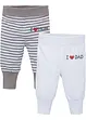 Baby jersey broek (set van 2) van biologisch katoen, bpc bonprix collection