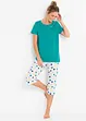 Capri pyjama van puur katoen, bonprix
