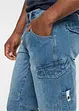 Lichte jeans cargo bermuda, relaxed fit, bonprix