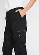 Mid waist cargo jeans in een katoenmix, bonprix