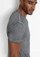 Henley shirt in washed out look, korte mouw, bonprix