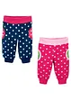 Baby sweatpants (set van 2) van biologisch katoen, bonprix