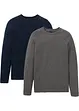 Gebreide trui van katoen (set van 2), bonprix