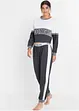 Pyjama met cropped longsleeve (2-dlg.), bpc bonprix collection