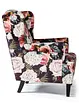 Oorfauteuil met bloemenprint, bonprix