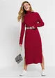Gebreide jurk met col, bonprix