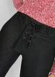 Zachte thermo legging met vetersluiting, denim look, John Baner JEANSWEAR