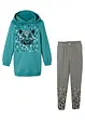 Meisjes sweater en legging (2-dlg. set) met biologisch katoen, bonprix