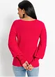 Trui met ballonmouwen van viscose, bonprix