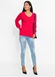 Trui met ballonmouwen van viscose, bonprix