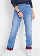 Thermojeans met mid waist, straight, bonprix