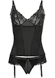 Bustier met jarretels en string ouvert (2-dlg. set), VENUS