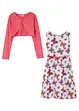 Meisjes jurk, riem en bolero (3-dlg. set), bonprix