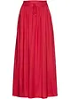 Viscose maxi rok met comfortband en strikkoordjes, bonprix