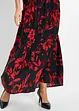 Viscose maxi rok met comfortband en strikkoordjes, bonprix