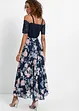 Chiffon jurk met kant en bloemenprint, bpc selection