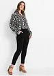 Gedessineerde, lange blouse van soepele viscose, bonprix