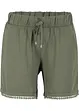 Jersey short met comfortband en kant, bonprix