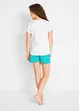 Shortama van katoen met korte mouwen (4-dlg. set), bonprix