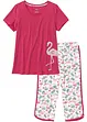 Capri pyjama van puur katoen, bonprix