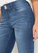 Jeans bermuda met mid waist, bonprix