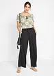 Jersey broek met ceintuur, bonprix