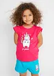 Meisjes T-shirt (set van 2) van biologisch katoen, bonprix