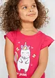 Meisjes T-shirt (set van 2) van biologisch katoen, bonprix