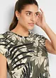 Katoenen shirt met print en minimouwen, bonprix