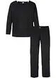 Pyjama met flared broek en LENZING™ ECOVERO™ (2-dlg. set), bpc bonprix collection