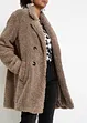 Korte oversized coat in wollen look, bonprix