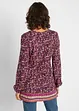 Shirt tuniek met deelnaad en plooitjes voorop, bonprix