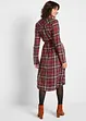 Geruite midi blousejurk van viscose met strikceintuur, bpc bonprix collection